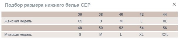 Мужские компрессионные спортивные слипы medi CEP таблица размеров